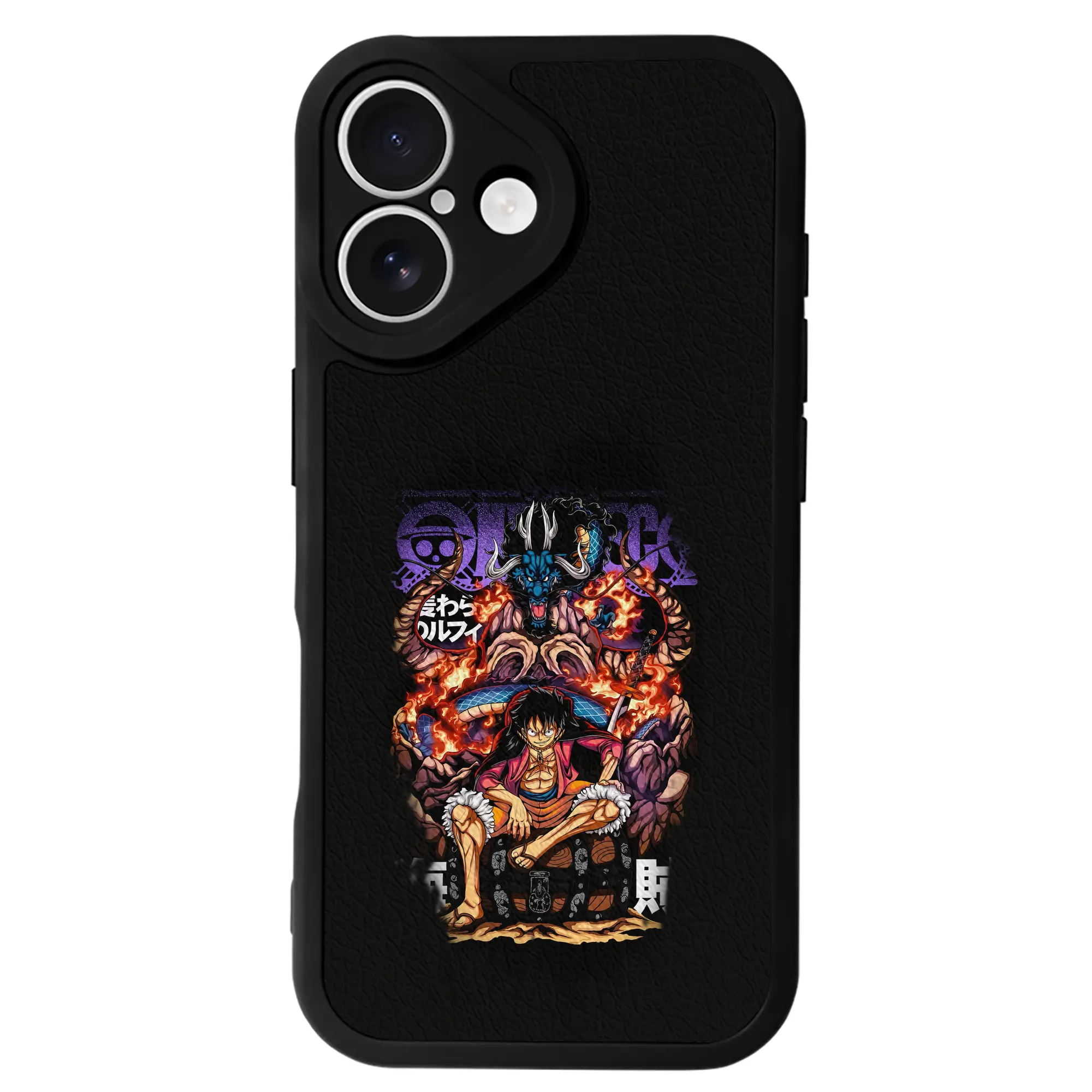 ワンピース グッズ モンキー・D・ルフィ - IPhone 16シリーズ対応 ・ シリコンスマホケース ・ レザー調 ・ 高精度フィット ・ 耐衝撃 ・ ワイヤレス充電対応 ・ 精密カット